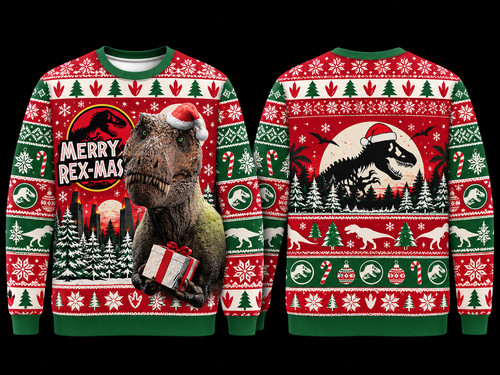 Jurassic park merry rex - merry, rex-mas
