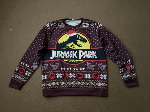 Jurassic park christmas jumper - jurassic,