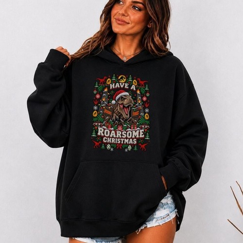 Jurassic park christmas ugly - jurassic,