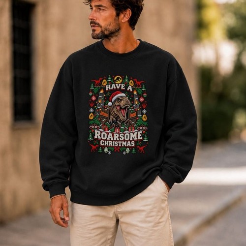Jurassic park christmas ugly - jurassic,
