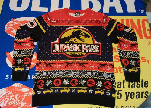 Jurassic park ugly christmas - jurassic,