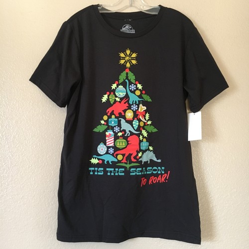 New dinosaur christmas shirt - new,